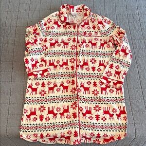 Hanna Andersson Festive Red and White Pajama dress